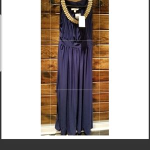 Navy blue maxi dress